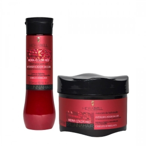 Kit Shampoo e Máscara Intensificador da Cor Hidra Color Red - Hidrabell