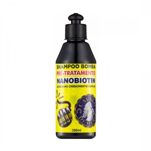 Shampoo Bomba Pré-Tratamento Nanobiotin 300ml - Cavalo de Ouro