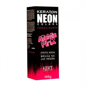 Tonalizante Keraton Neon Colors sem Amônia Efeito Neon Atomic Pink 100g - Kert