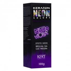 Tonalizante Keraton Neon Colors sem Amônia Efeito Neon Nitro Violet 100g - Kert