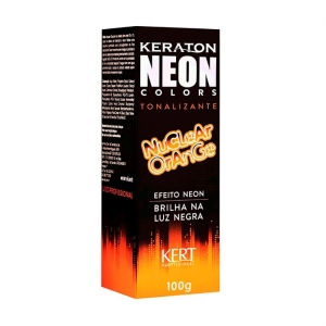 Tonalizante Keraton Neon Colors sem Amônia Efeito Neon Nuclear Orange 100g - Kert