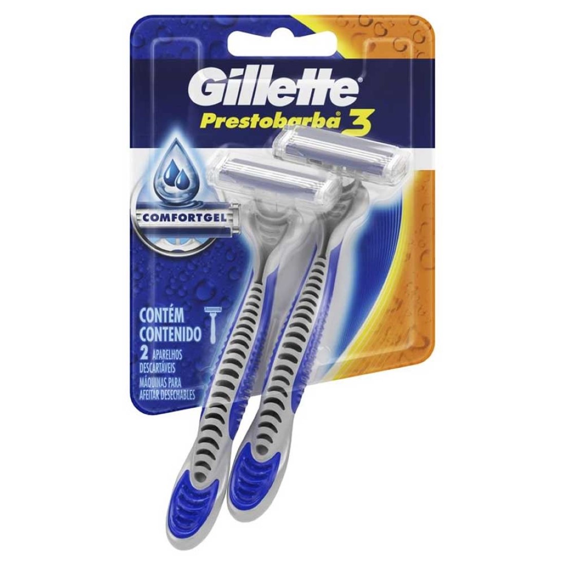 Aparelho de Barbear Prestobarba 3 com 2 unidades - Gillette