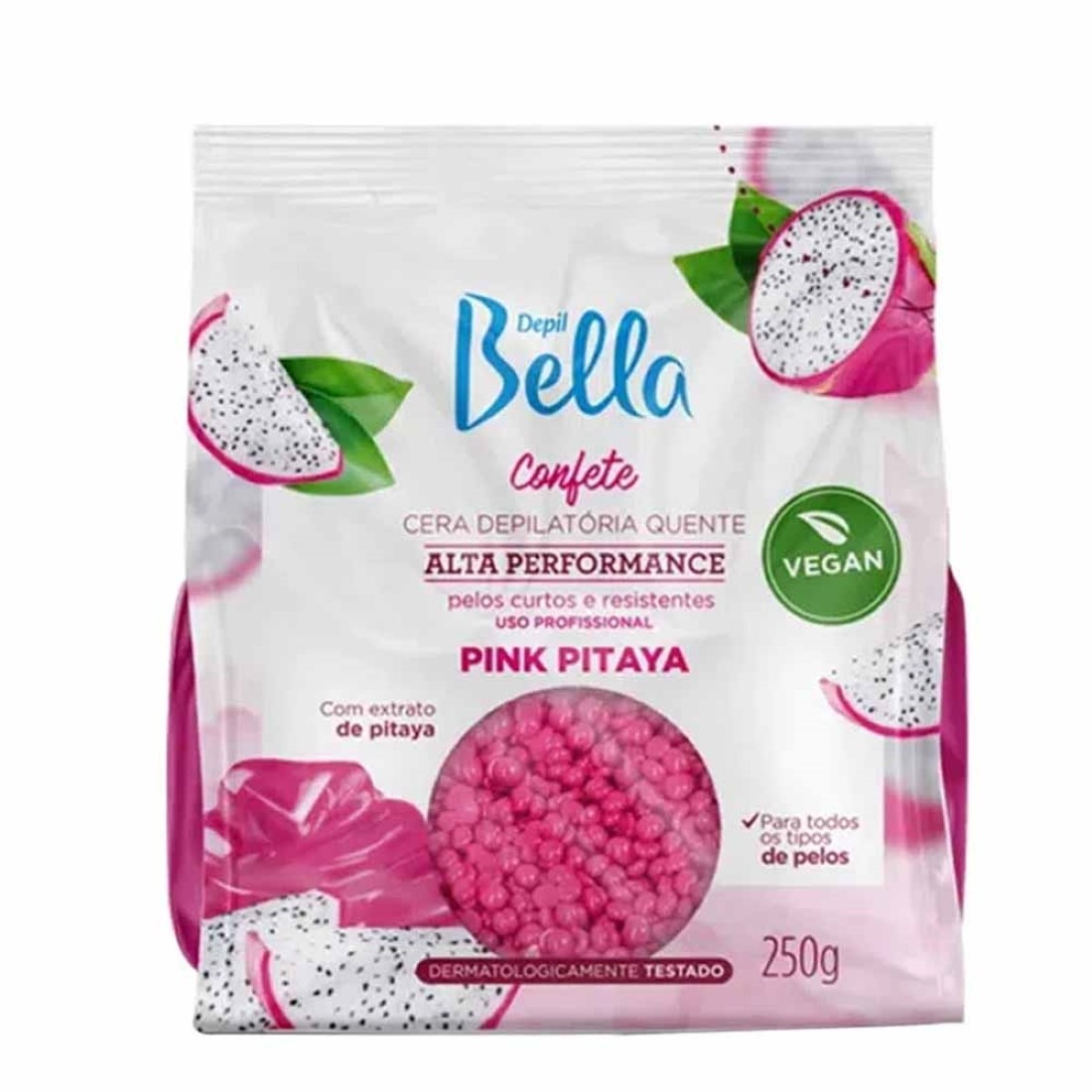 Cera Depilatória Confete Pink Pitaya 250g - Depil Bella