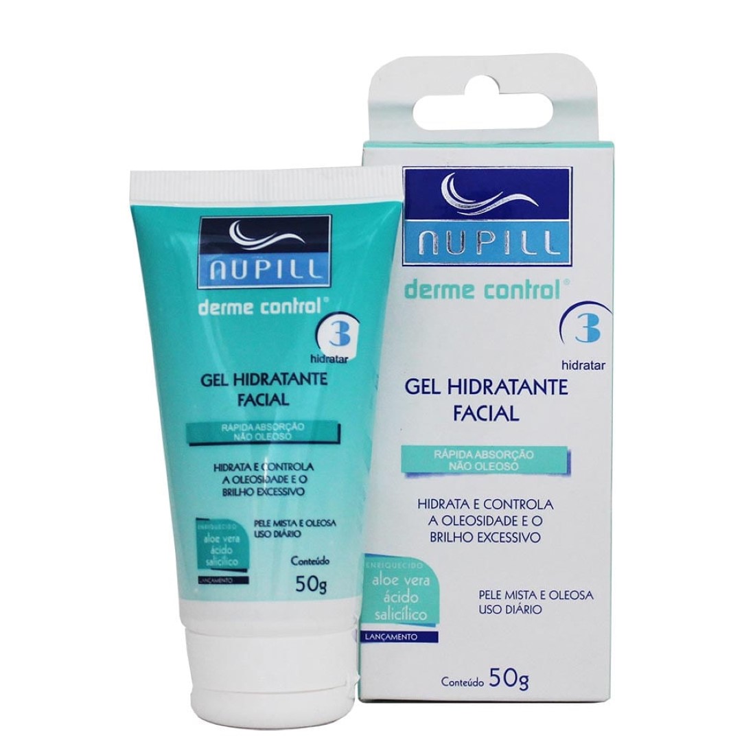Gel Hidratante Facial Derme Control 50g - Nupill