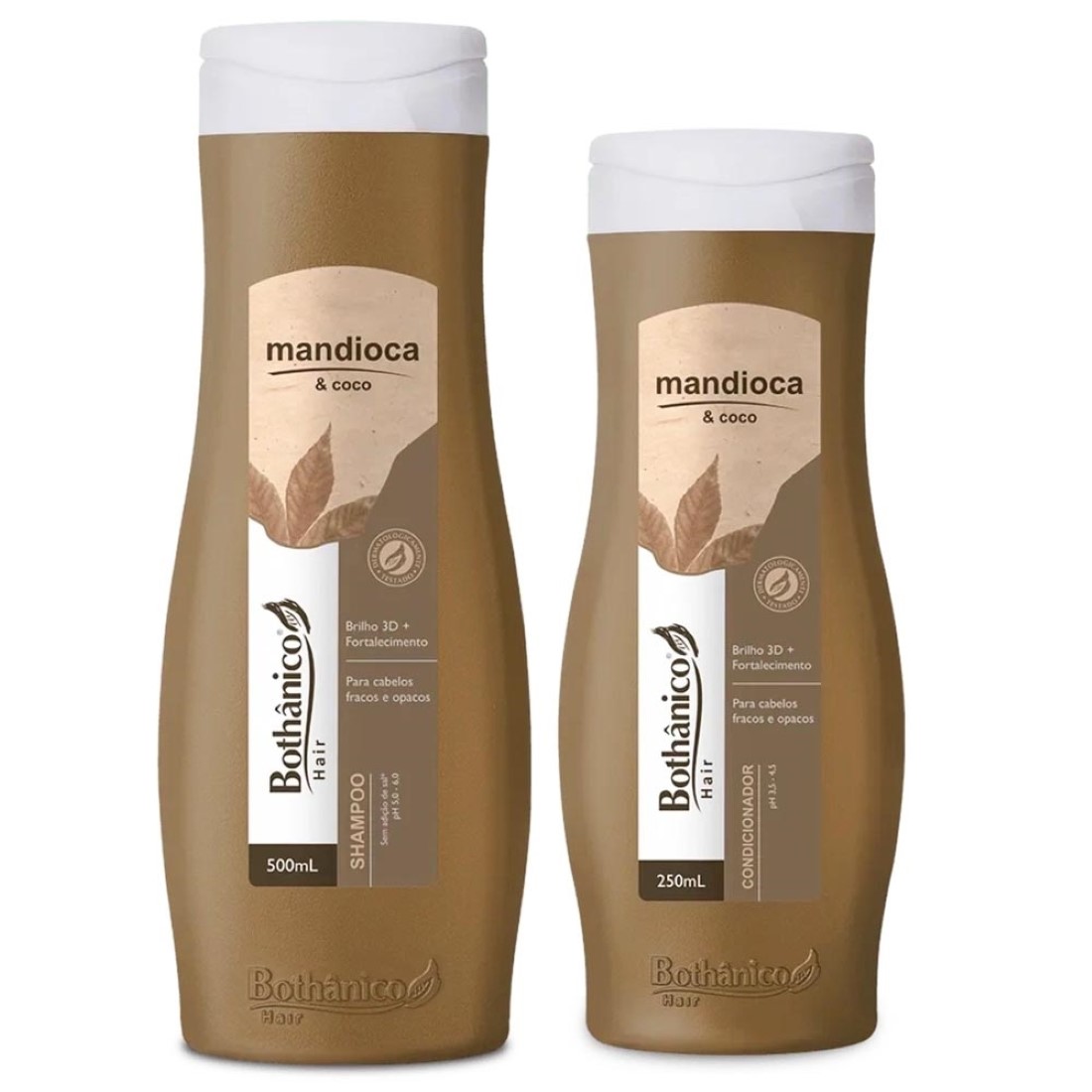 Kit Shampoo e Condicionador Mandioca & Coco - Bothânico