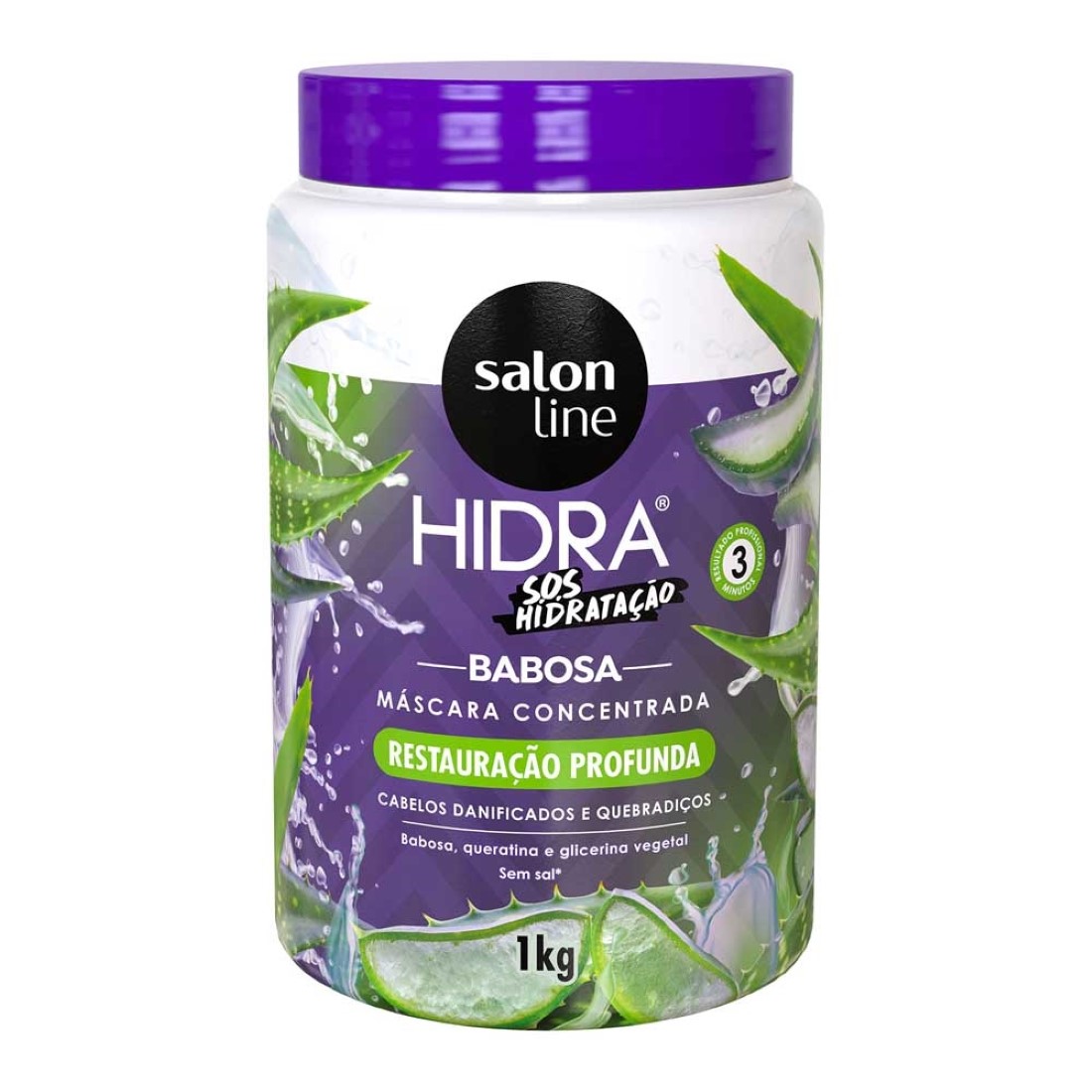 Máscara Hidra S.O.S Hidratação Babosa 1Kg - Salon Line