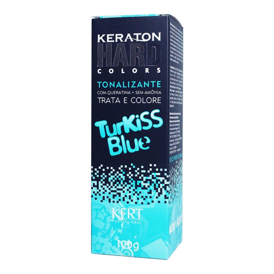 Tonalizante sem Amônia Keraton Hard Colors Turkiss Blue 100g - Kert