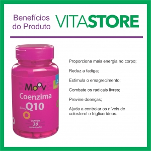 6 Coenzima Q10 p/ Saúde do Coração Antioxidante 50mg por Cp