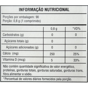 Fixa-cal Carbonato Cálcio 625mg + Vitamina D 90 Cp