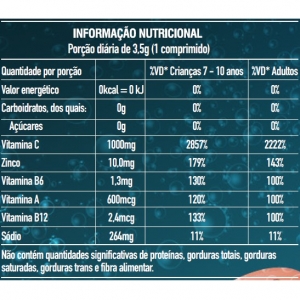Kit 100 Vitamina C 1000mg + Imunocomplex P/ Imunidade 10 pastilhas