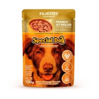 Kit com 10 Sachês + 2 de Brinde Special Dog Filhote Sabor Frango ao Molho