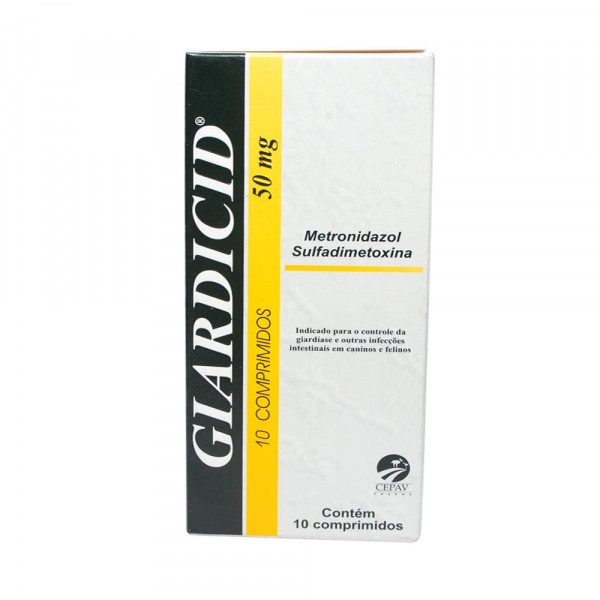 Giardicid 50 mg - 10 Comprimidos