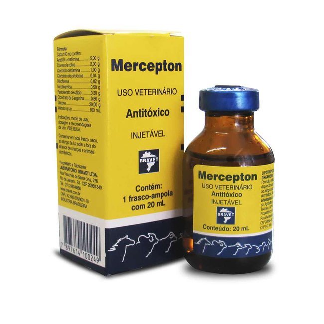 Mercepton Injetável Antitóxico 20 ml
