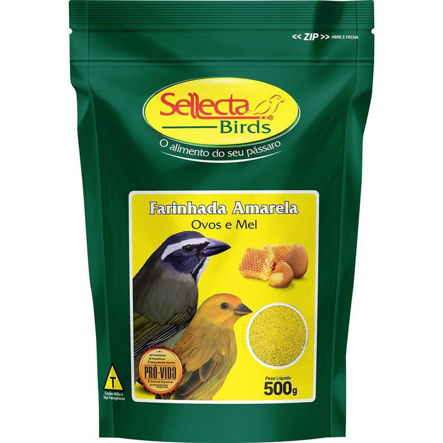 Sellecta Farinhada Amarela com Ovos e Mel 500g