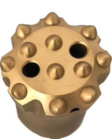 Bits rosqueado regular plano rosca T45 diâmetro 3" ( 76 mm )  botões balísticos