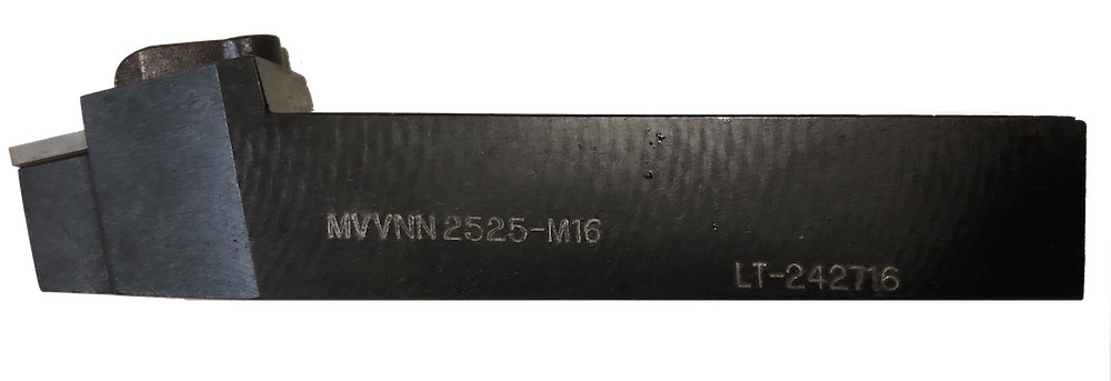Suporte de torneamento conforme código ISO - MVVNN2525M16 genérico, quadrado de 25 mm