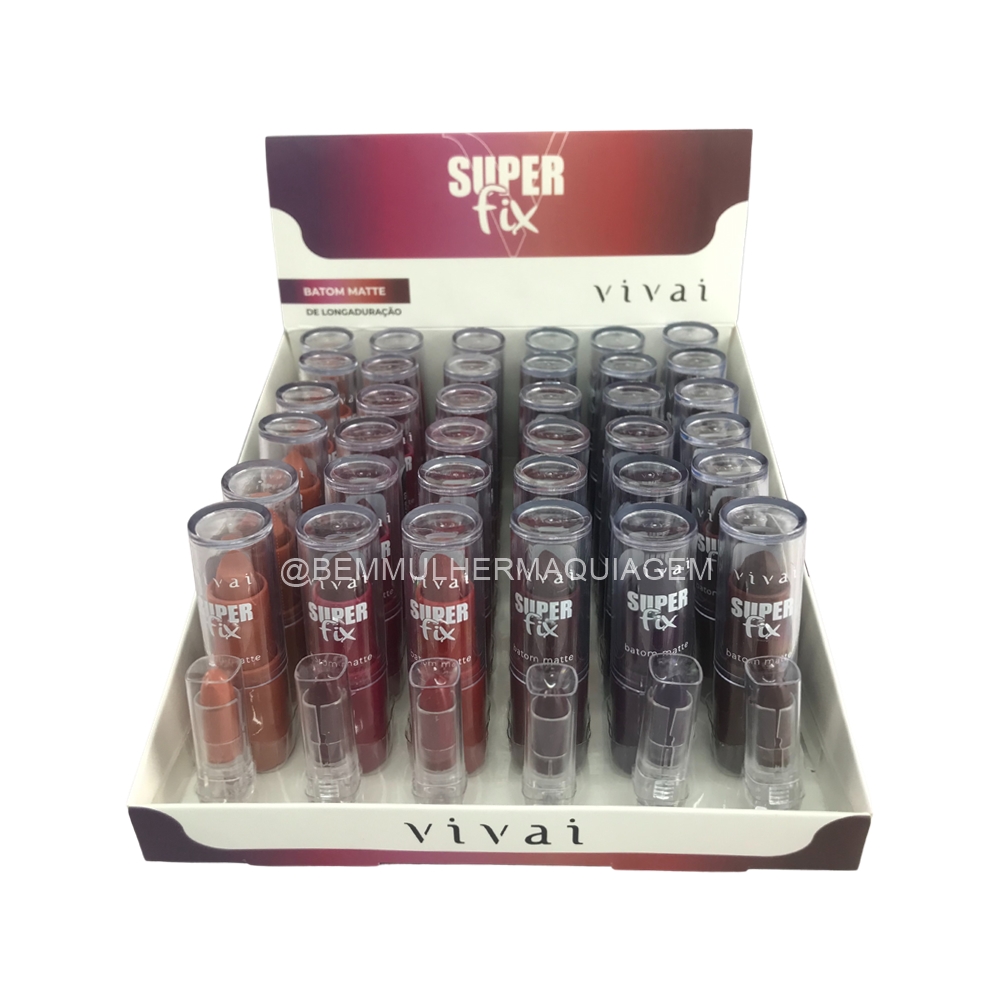 Batom Matte Super Fix - Vivai - Box com 36Un (3083.4.1M)