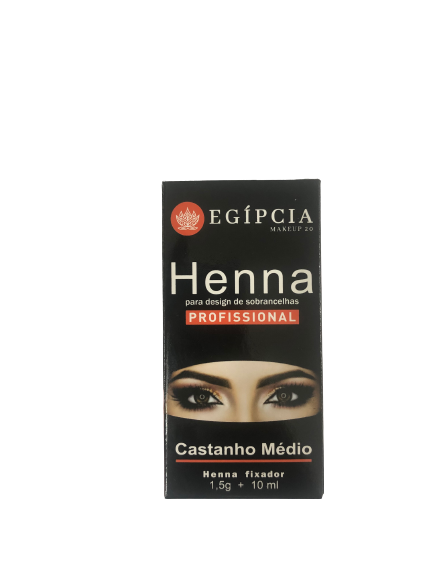 Henna Castanho Médio - Egípcia Makeup
