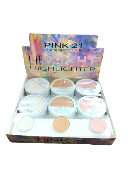 Iluminador Hi Bright Box com 24 Unid - Pink 21 (CS3078A)