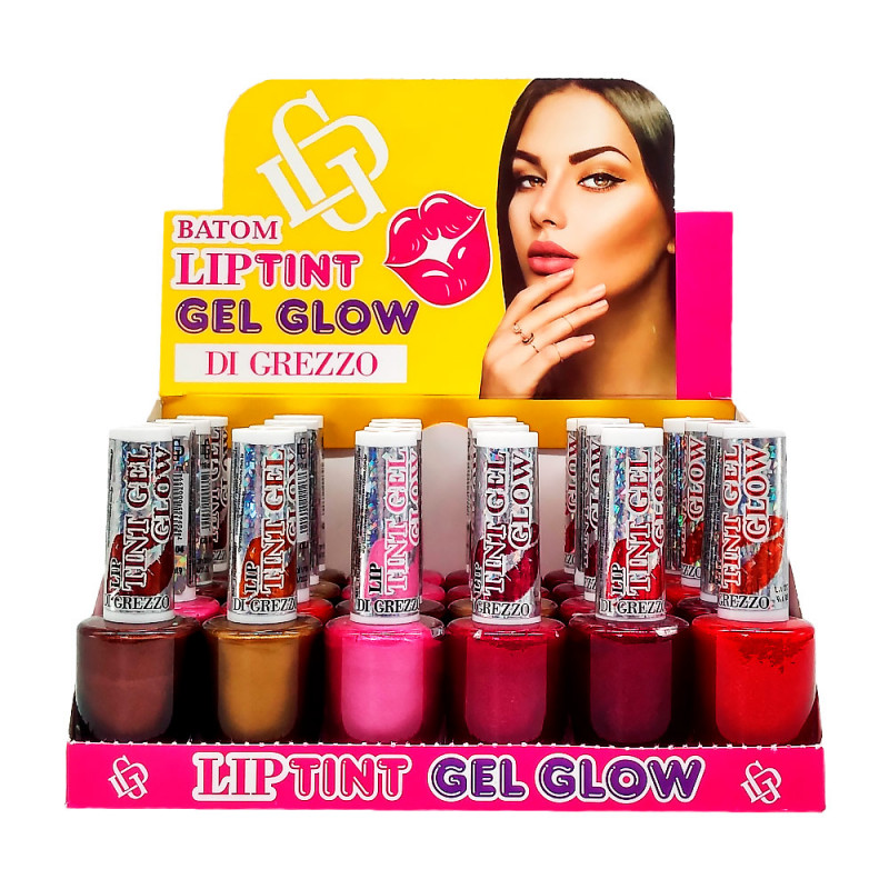Lip Tint Gel Glow - Di Grezzo  Box Com 24 Un.
