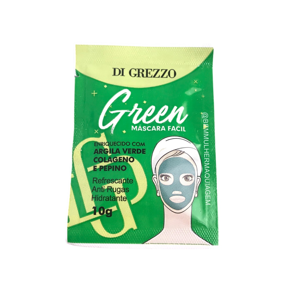 Máscara Facial Green - Di Grezzo - Box com 50Un.