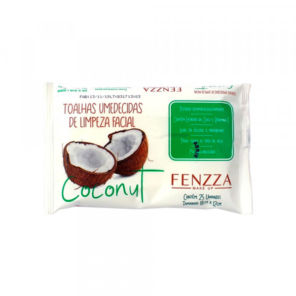 Toalha Umedecida Coconut - Fenzza (FZ51016)