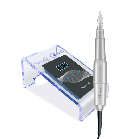 Conjunto Controle Digital Sirius Dark Com Dermógrafo Sharp 300 Pro Prata - Dermocamp