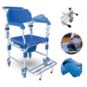 Cadeira Para Banho Higienização Desmontável Em Alumínio Até 150Kg Modelo D60 - Dellamed