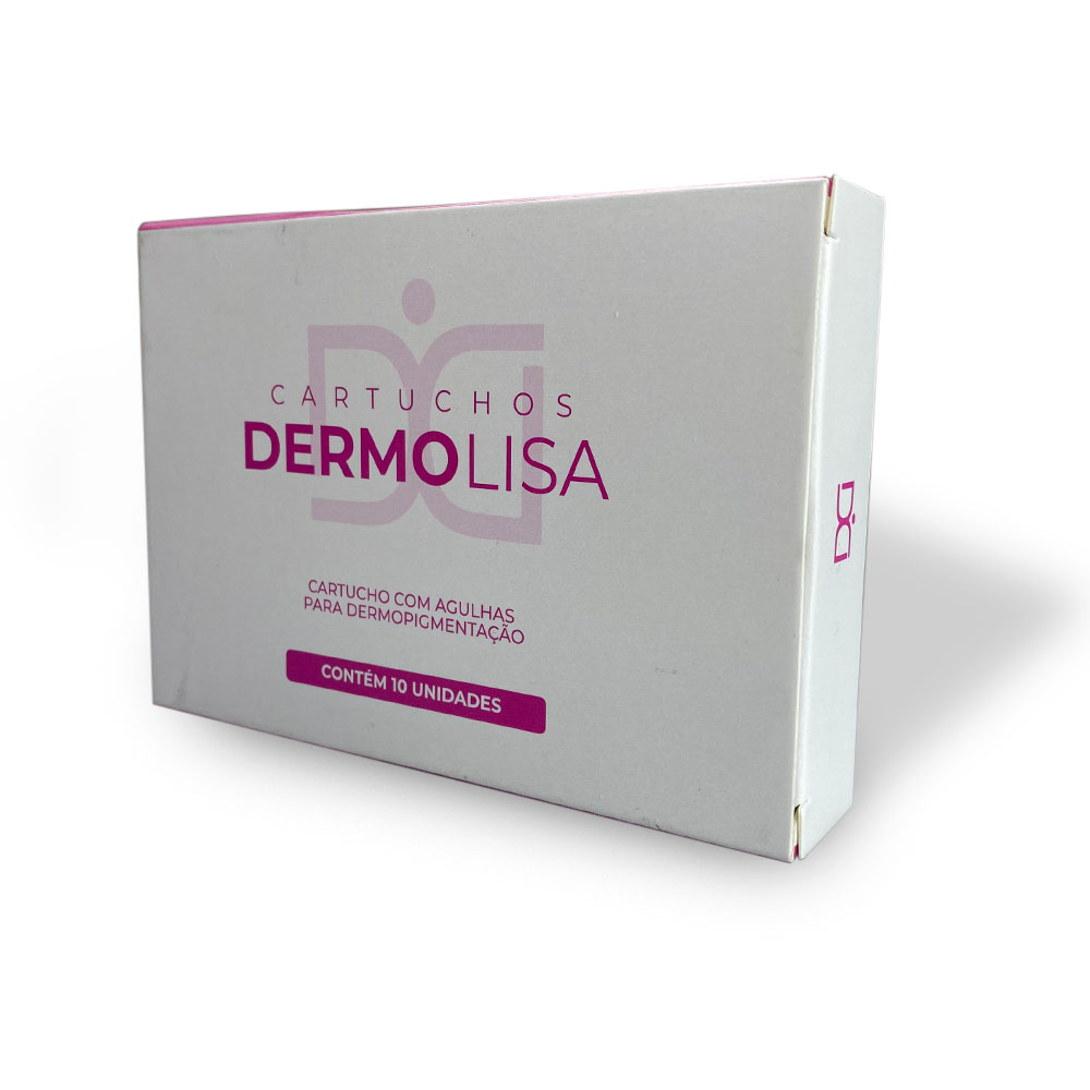 Agulhas De Rosca 1Rl 0,30mm Ponta Circular Exclusiva Para Dermografo Dermo Lisa Caixa 10 Unidades - Dermia