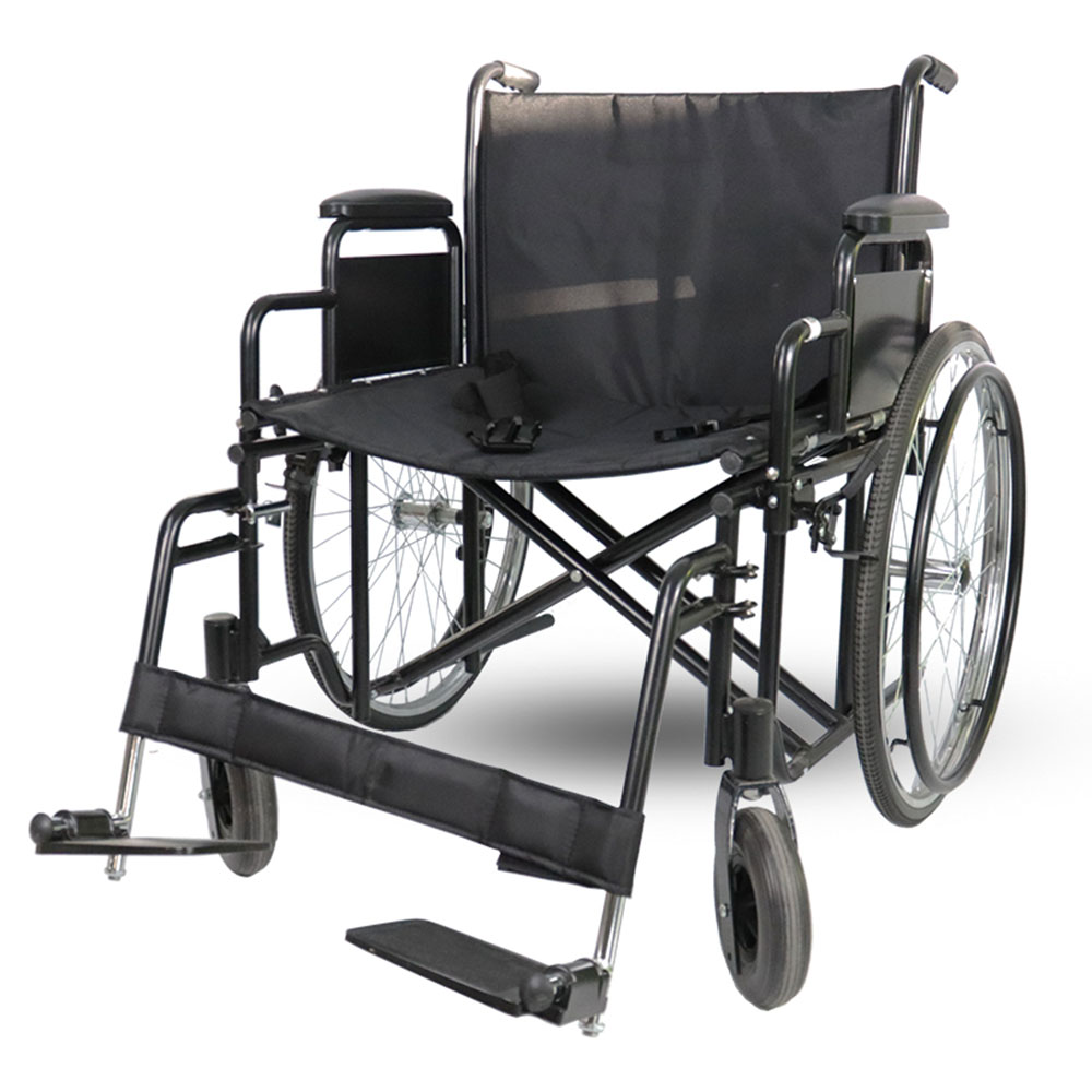 Cadeira De Rodas Dobrável até 180Kg Obeso Modelo D500 - Dellamed