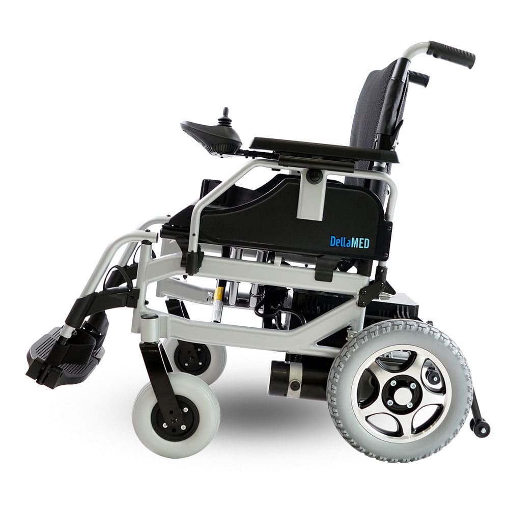 Cadeira De Rodas Motorizada Alumínio Aeronáutico Até 120 Kg Modelo D1000 - Dellamed