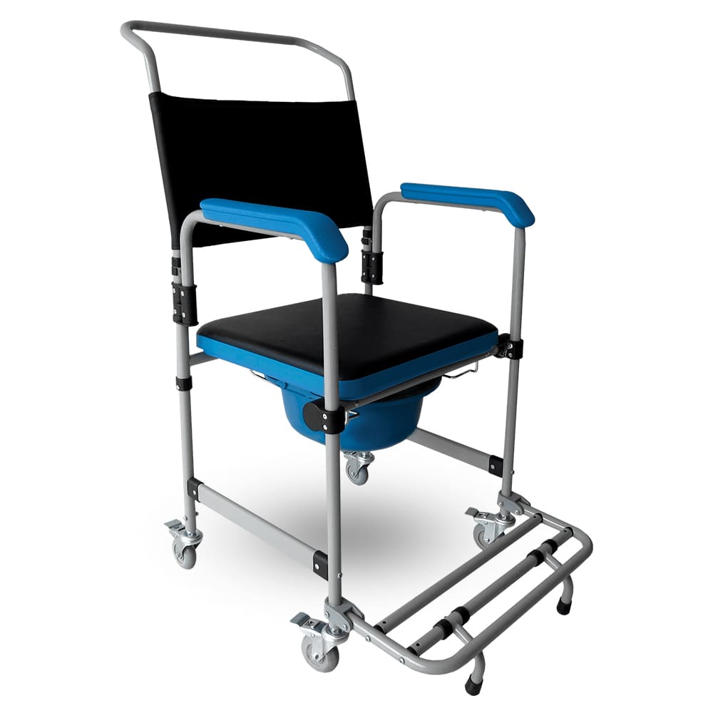 Cadeira Para Banho Higienização e Movimentação Desmontável até 150kg Aço Modelo D50 - Dellamed