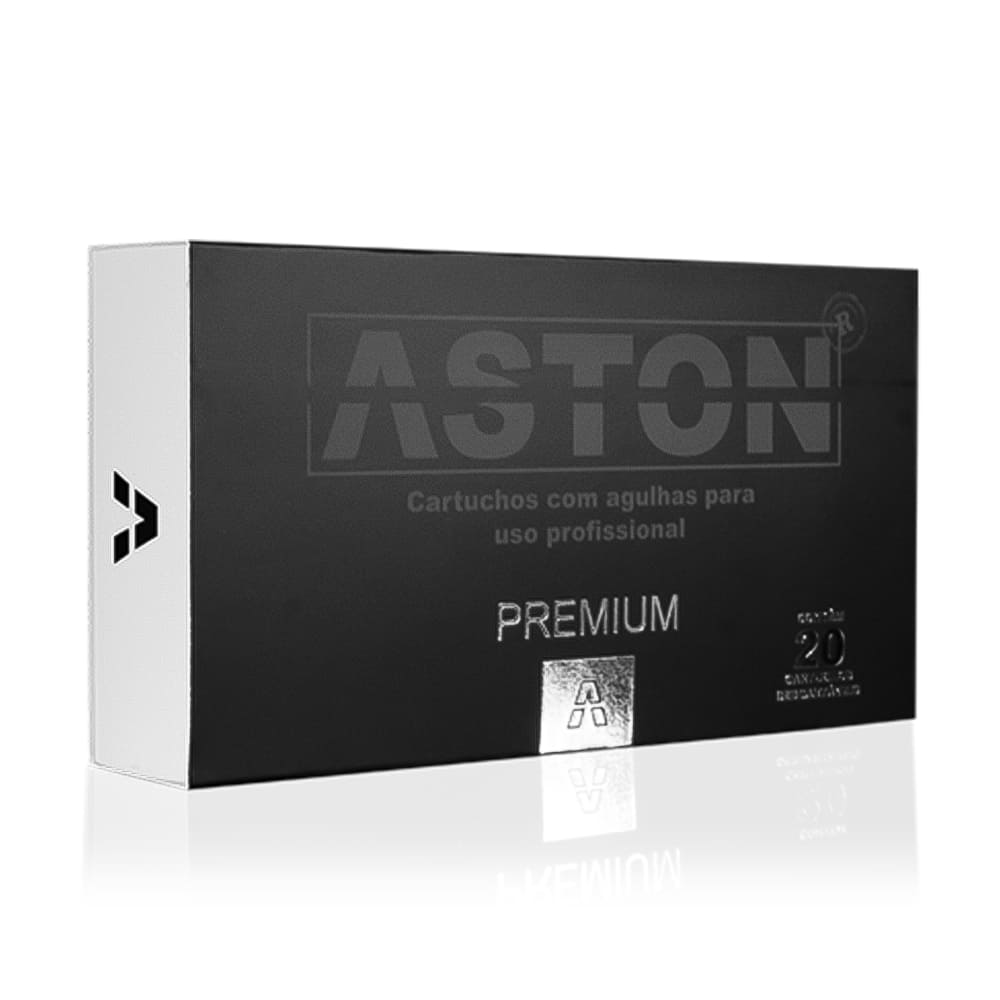 Cartuchos Aston Premium Para Tatuagem 17RM 0,30mm Caixa Com 20 Unidades
