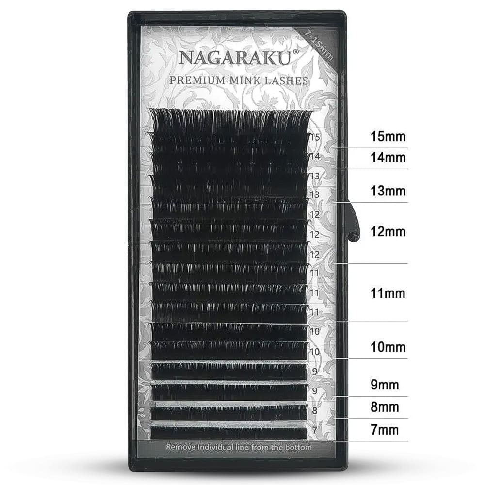 Cílios Para Alongamento Fio A Fio Nagaraku Mix De 0.07C Premium