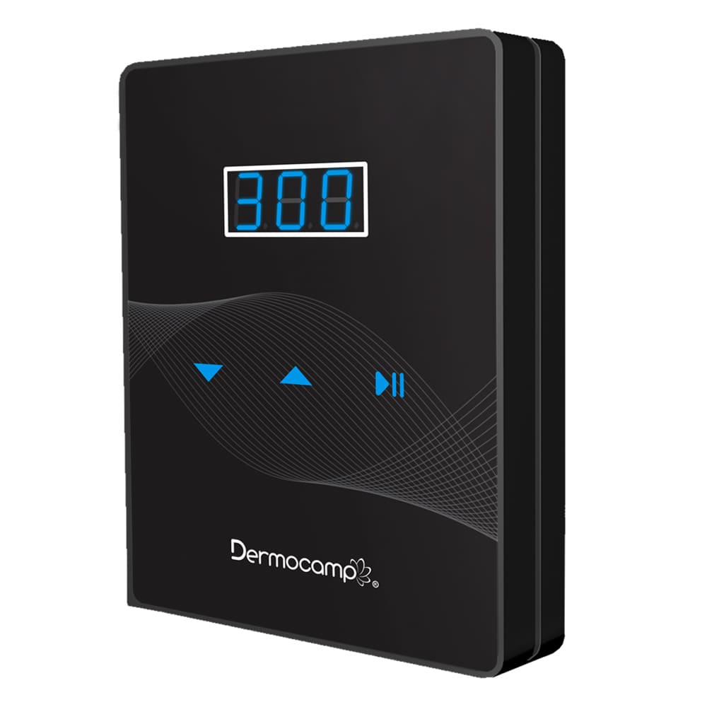 Kit Controle Slim Dark + Dermógrafo Sharp 300 Pró Prata + 01 Caixa de Agulhas 1rl 0.30mm Dermocamp