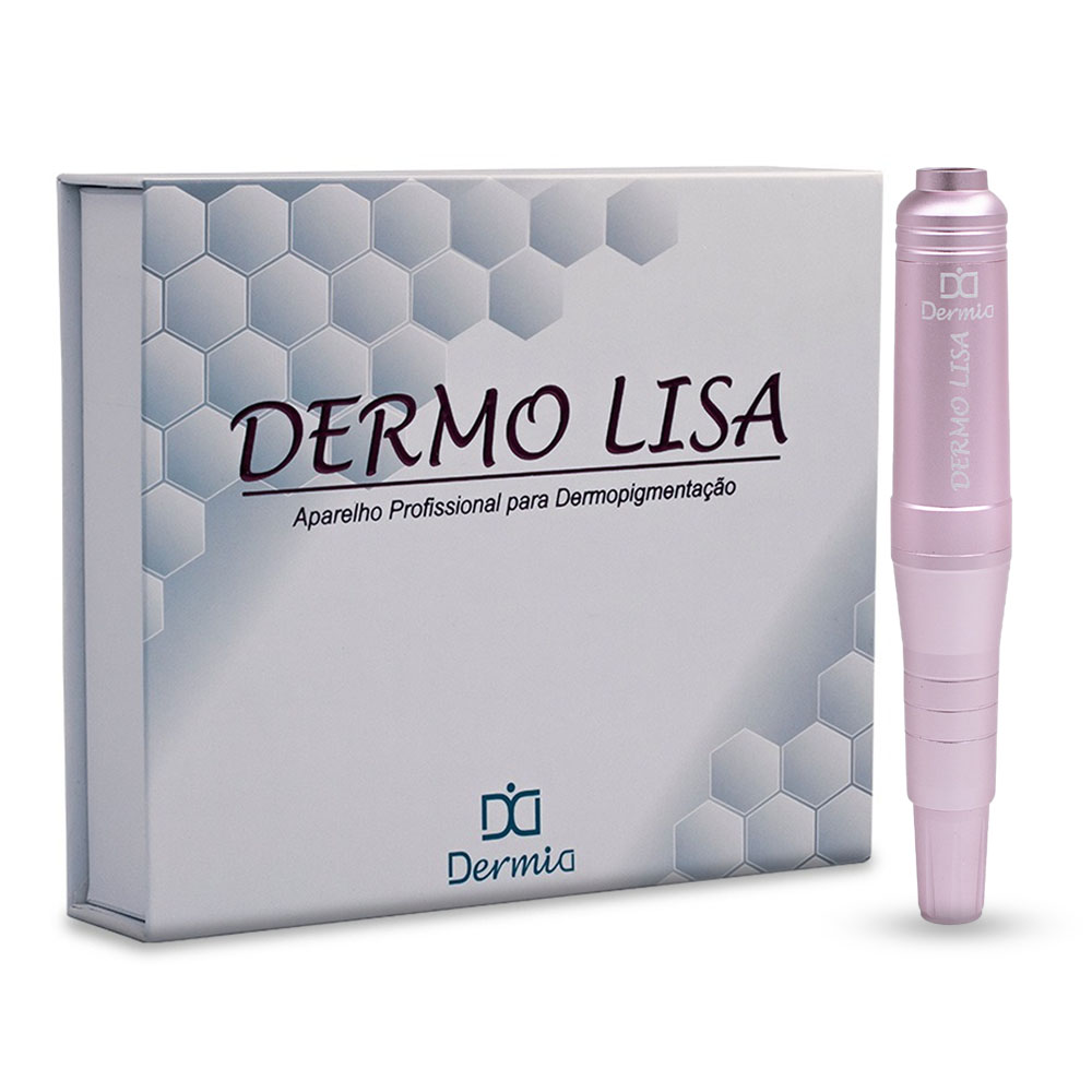 Dermografo Dermo Lisa Rose Dérmia + Controle Digital Para Micropigmentação - Dermia.