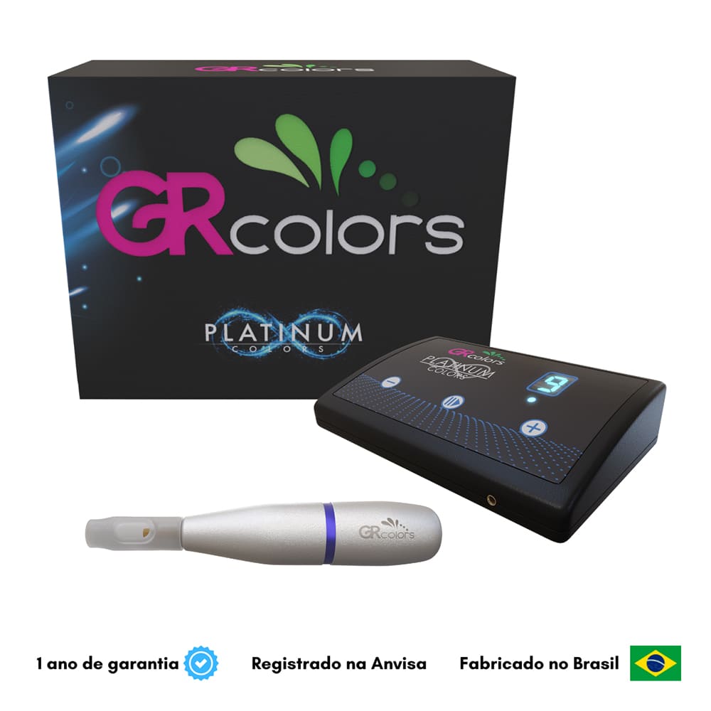 Dermografo Novo Platinum Colors Para Micropigmentacao - Lançamento Gr Colors