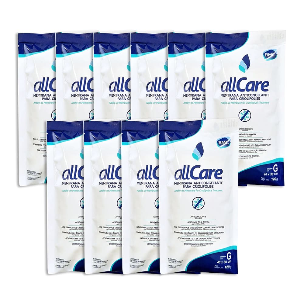 Kit Com 10 Membrana Anticongelante All Care Para Criolipólise G - RMC