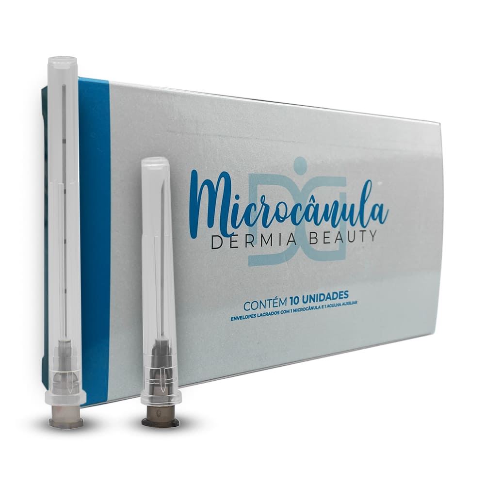 Microcânula 22G X 50mm Dermia Beauty Caixa Com 10 Unidades - Dermia
