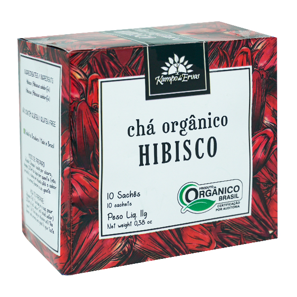 Hibisco orgânico sachê (10 unid.)
