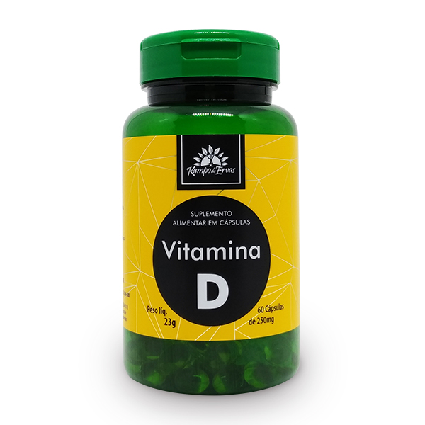Vitamina D com 60 cápsulas de 250mg