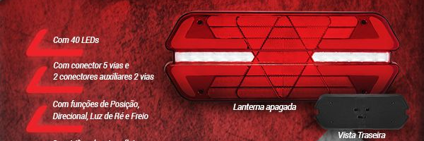 LANTERNA TRASEIRA TRIPLO X 12V LED LE/LD  (PAR)