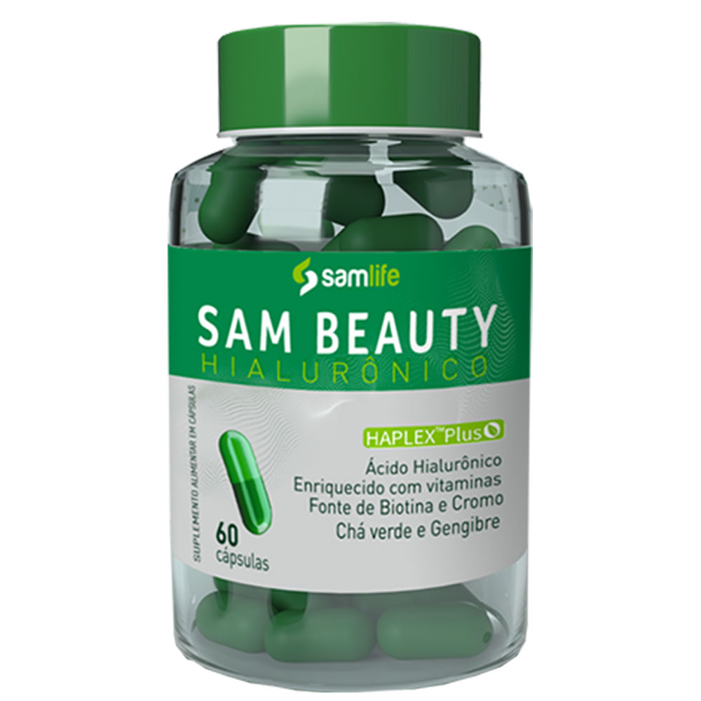 Sam Beauty Hialurônico - Cápsulas de ácido hialurônico com minerais