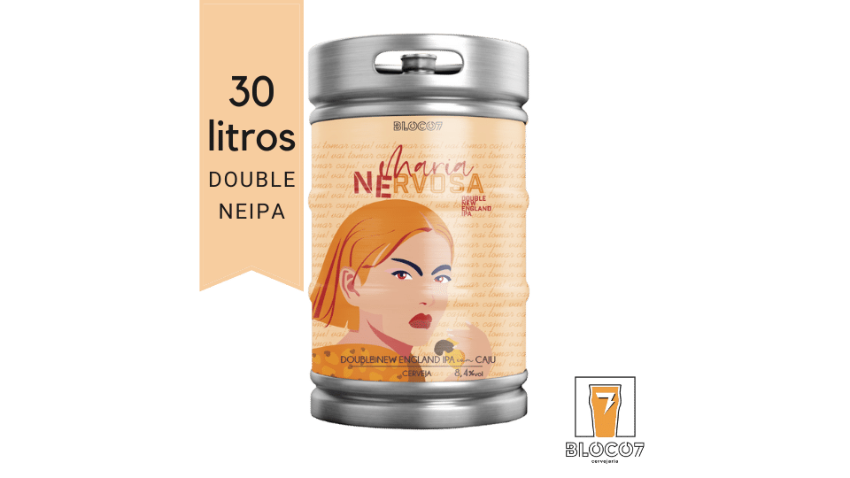 Chope Double NEIPA - Maria NErvosa, Barril 30 Litros Retornável