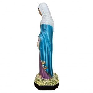Nossa Senhora das Lágrimas 31,0 cm, gesso + COROA DAS LÁGRIMAS