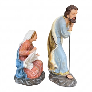 Presépio Sagrada Família 30cm, 3 peças, resina importada