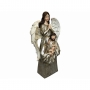 Presépio Sagrada Família 37,0 cm, com anjo, resina, importada
