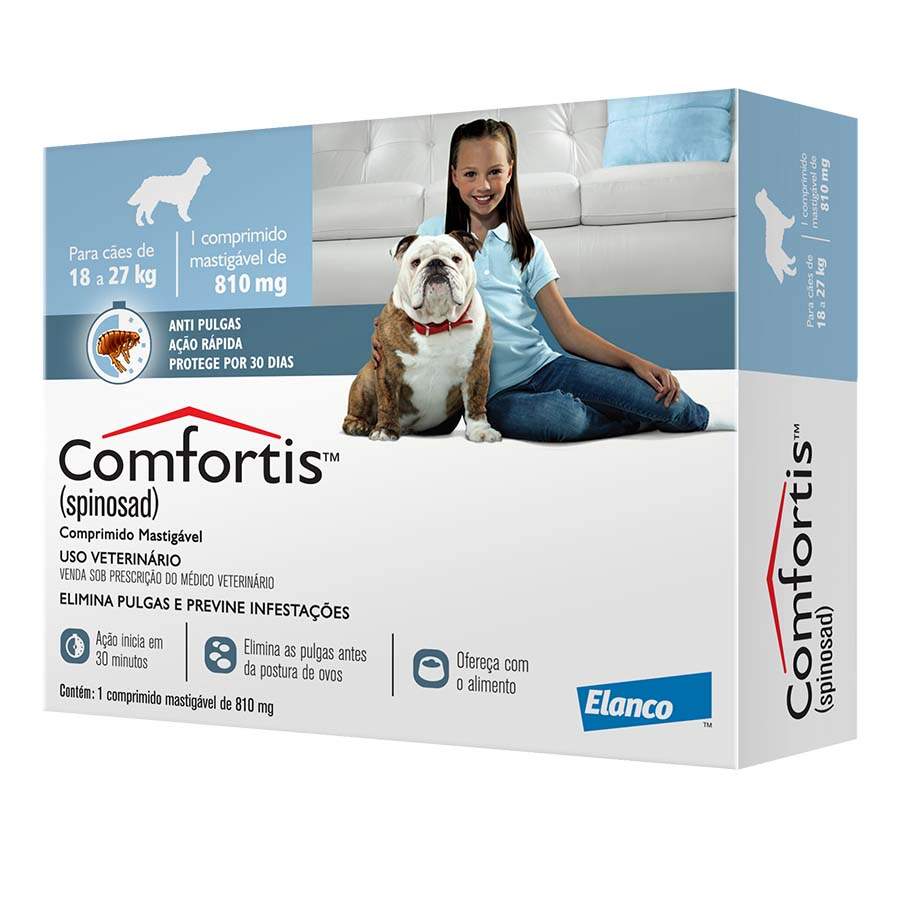 Antipulgas Comfortis Elanco 810 mg - Cães de 18 a 27 kg