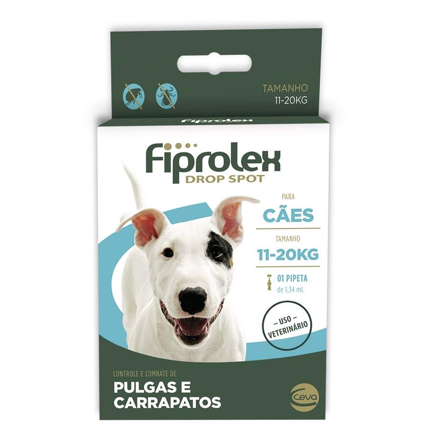 Fiprolex Drop Spot Ceva para Cães 11 a 20 kg 1,34 ml