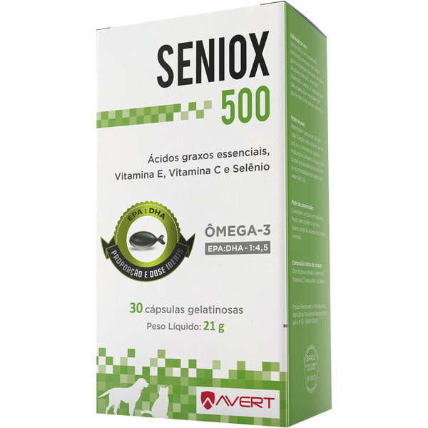 Seniox Avert 500 mg 30 Cápsulas